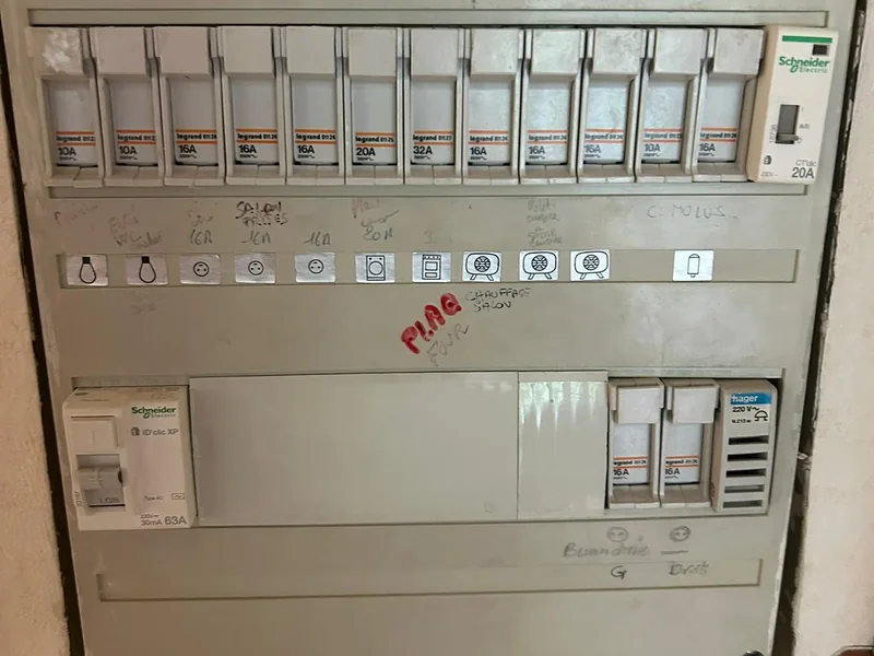 Après : tableau électrique neuf aux normes par SERIN ÉLEC